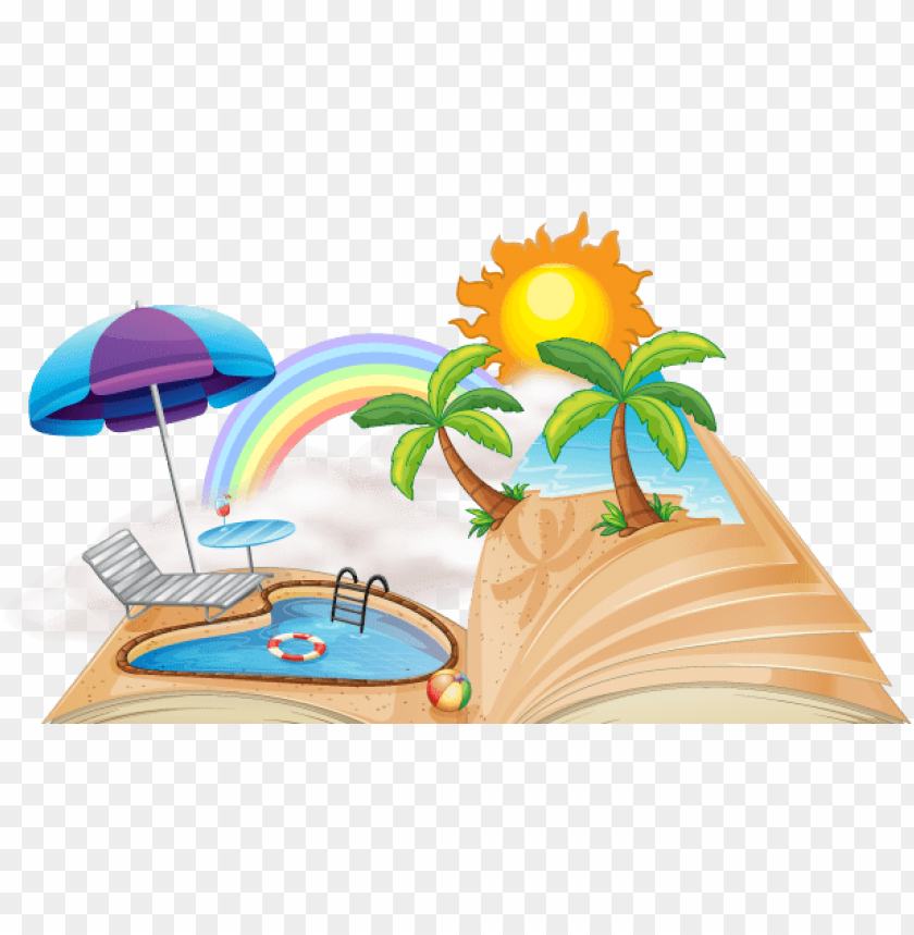 summer vacation homework clipart