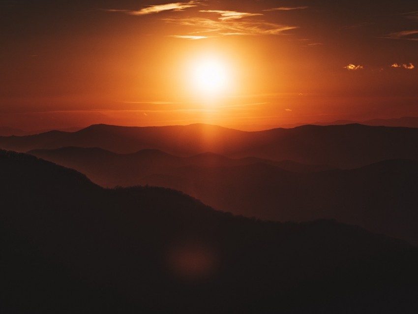 Free download | HD PNG sun sunset hills sky dark 4k wallpaper | TOPpng