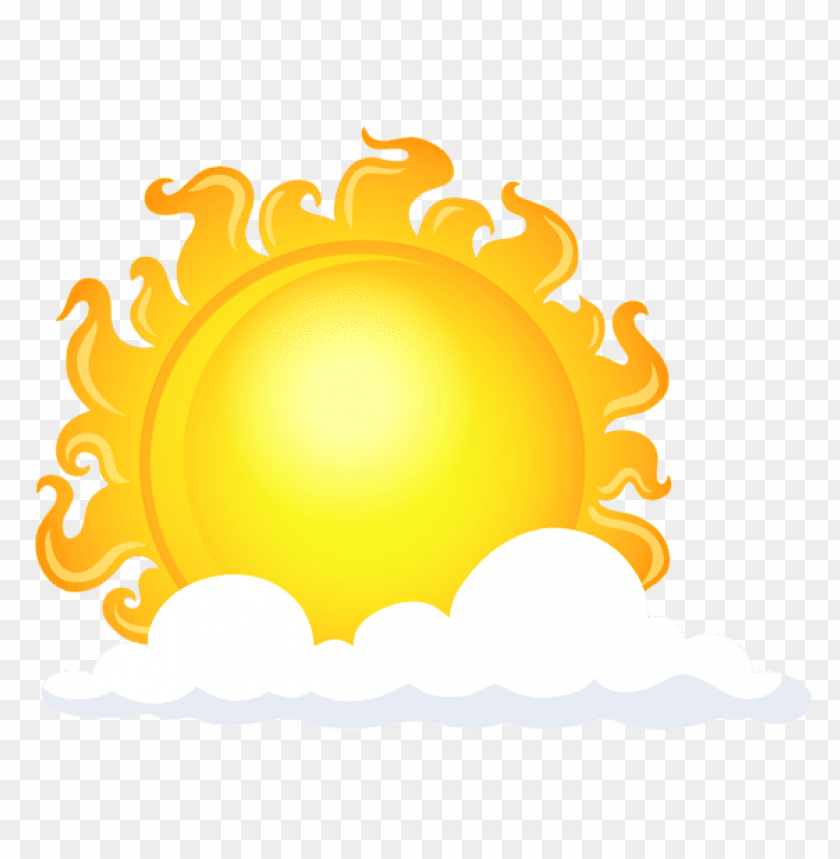 Free download | HD PNG glowing sun with clouds illustration clipart png ...