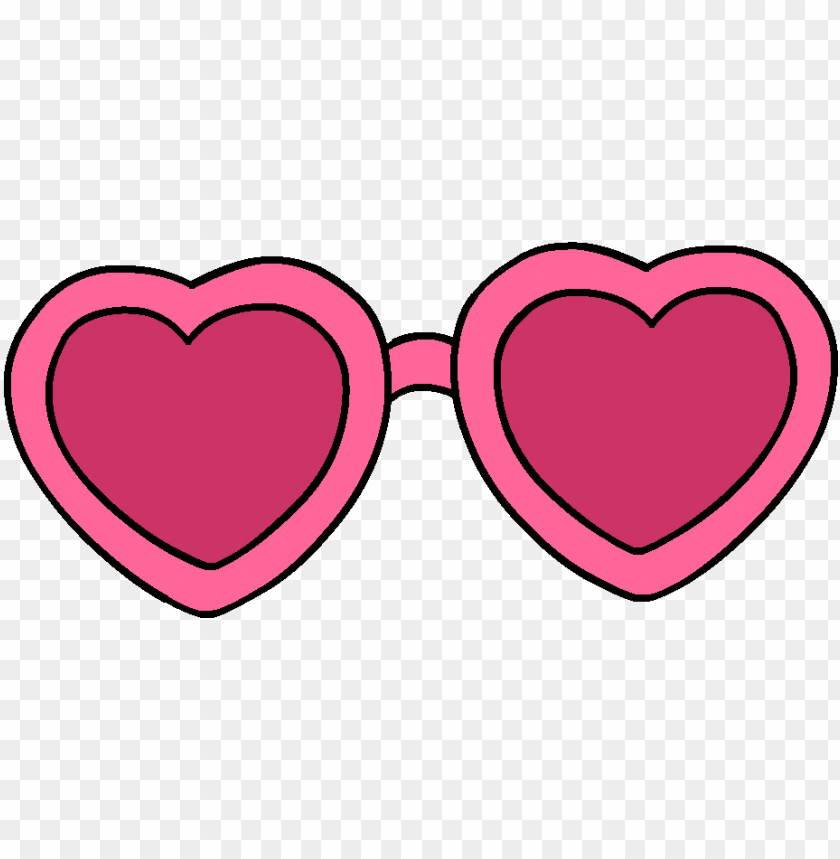 Sunglasses Love Sticker By Csak For Ios Pink Heart Sunglasses Clip Art Png Image With Transparent Background Toppng