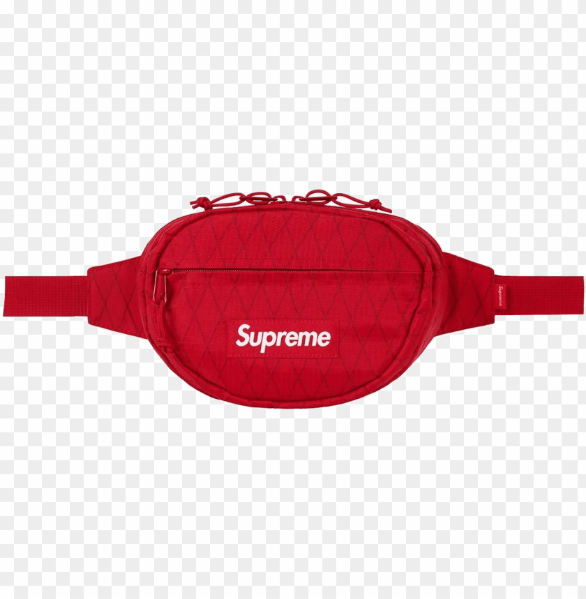 Supreme Waist Bag Fw18 Red Supreme Waist Ba Png Image With