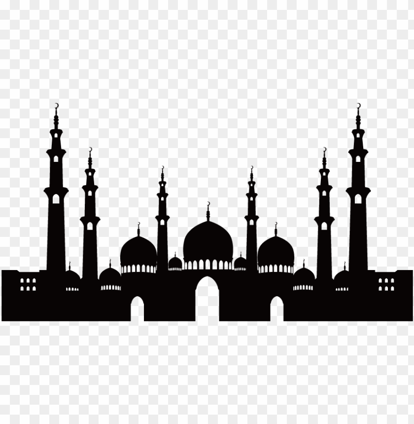 Download svg free stock islamic architecture material transprent - siluet masjid vector png ...