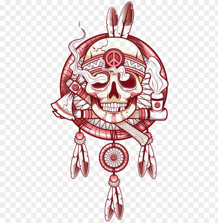 Free download HD PNG tattoo art skull t shirt indian drawing clipart