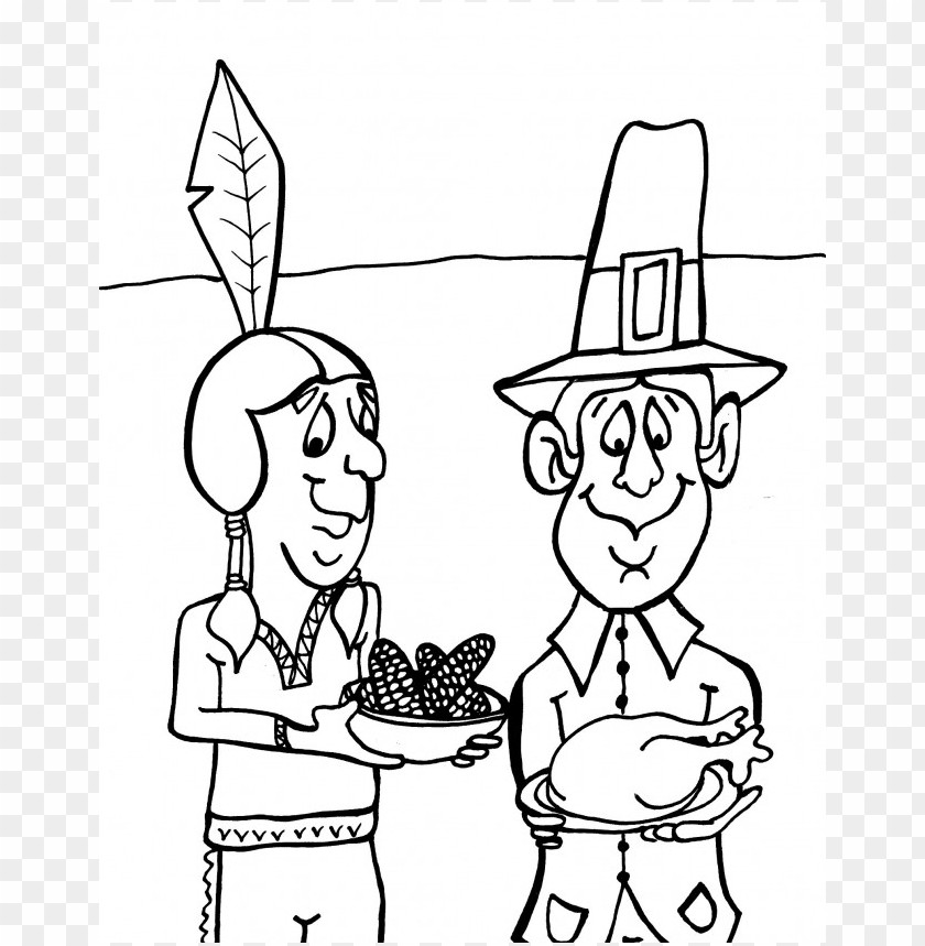 HD PNG Thanksgiving Coloring Pages
