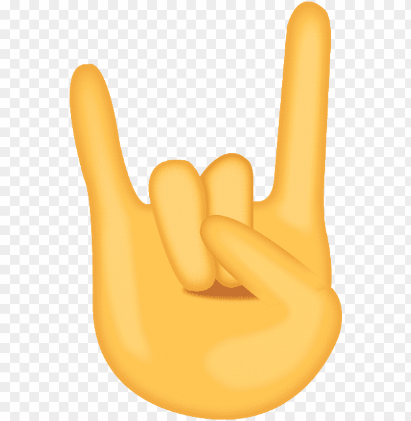 Download the devil horn rock and roll emoji hand will send the - rock ...