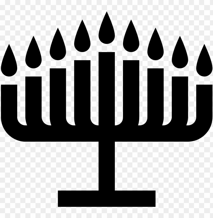 The Icon Is A Depiction Of A Menorah The Most Common Hanukkah Icon Png Free Png Images Toppng