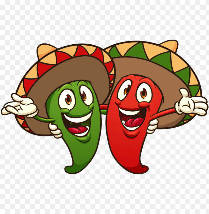 Download the taste of mexico - cartoon chili peppers png - Free PNG