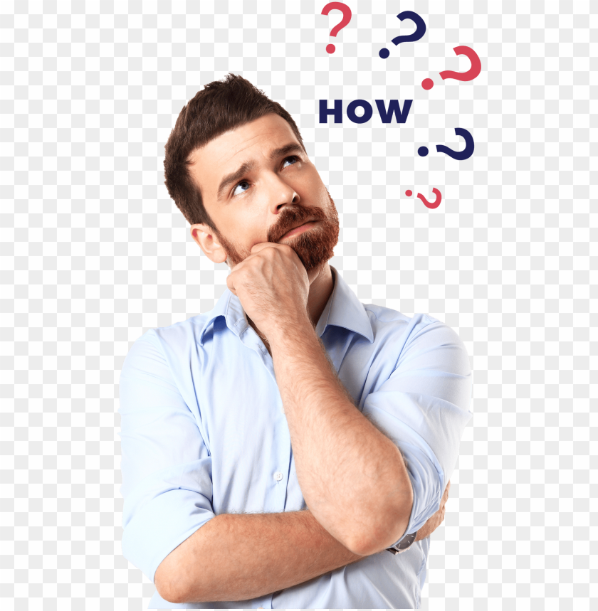 Free Download Hd Png Thinking Man Cutout Businessperso Png