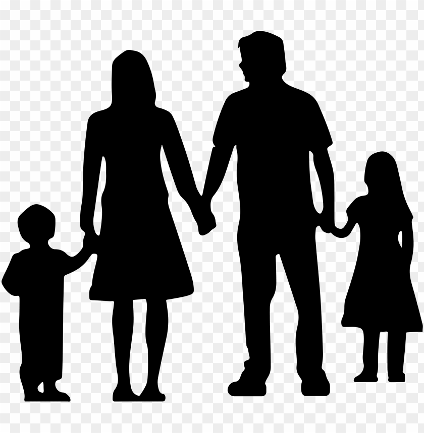 Download this free icons design of nuclear family silhouette png - Free ...