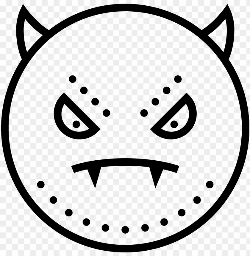 This Icon Is A Round Face That Is Evil Circle Icon Png Free