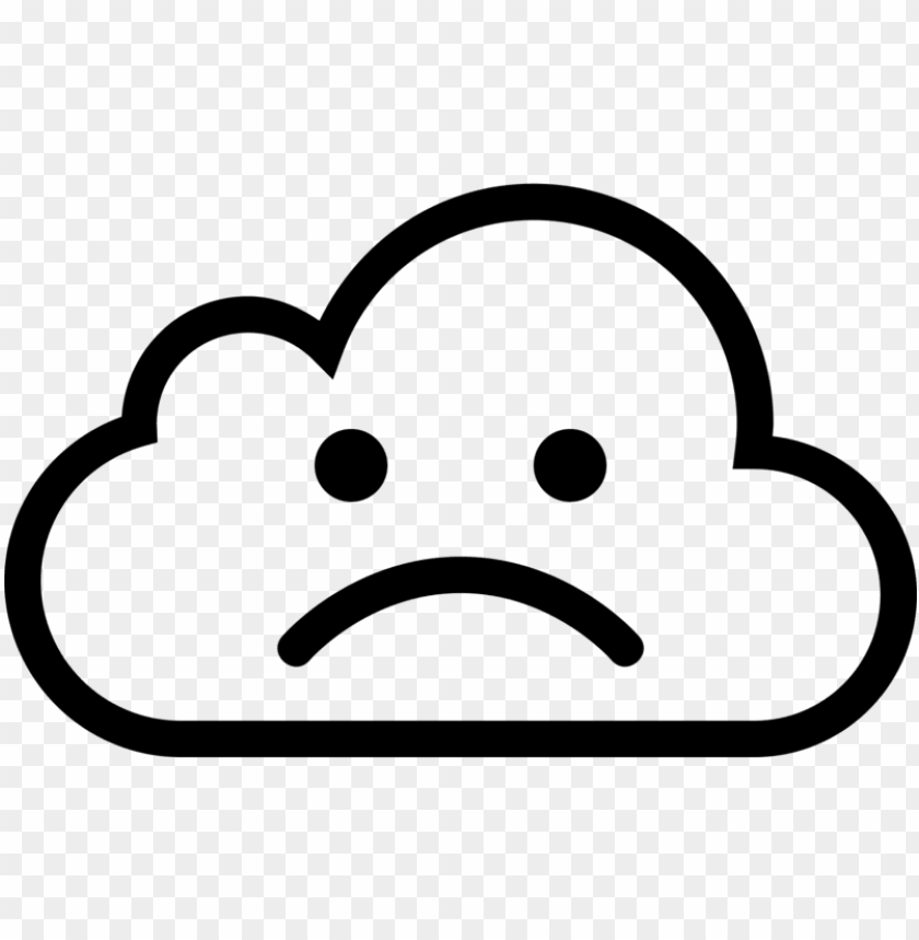 this png file is about icon cloud sad cloud with sad face png image with transparent background toppng toppng