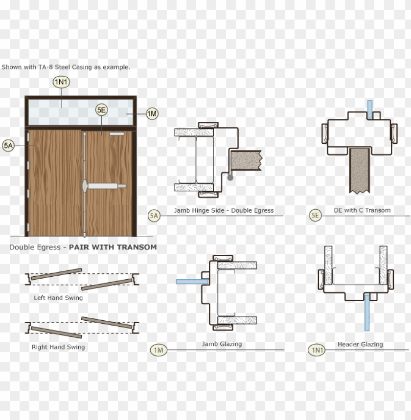 Free download HD PNG timely door frames double egress pair drawing