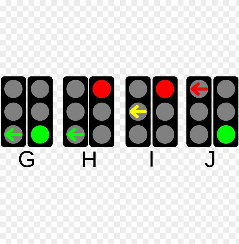Free download HD PNG traffic lights with arrows PNG transparent with