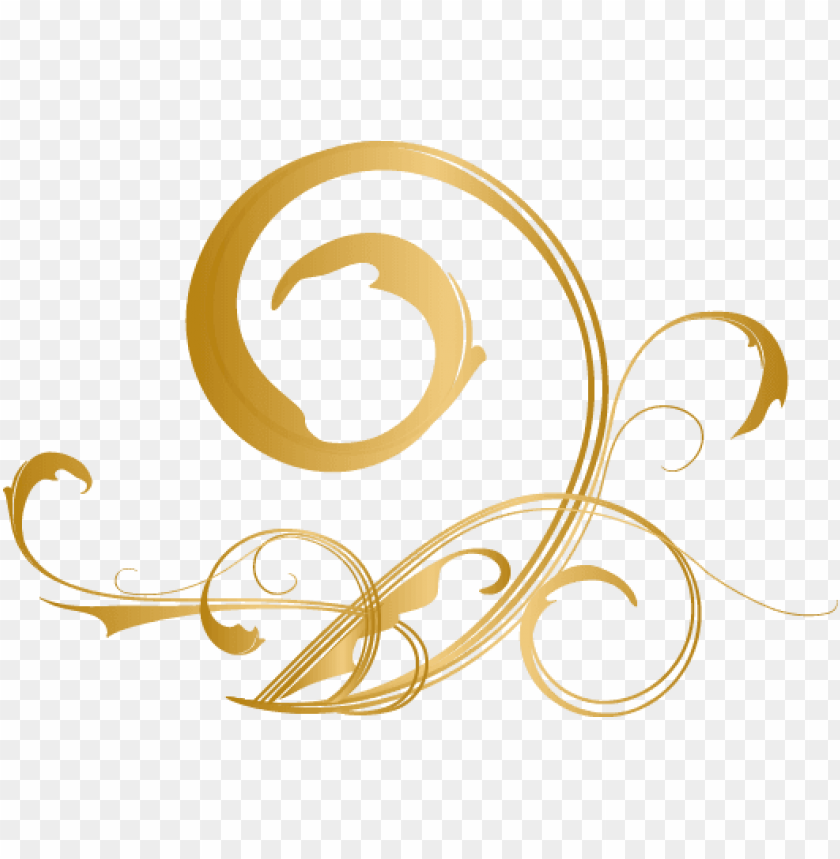 Free download | HD PNG transparent background gold swirls PNG ...