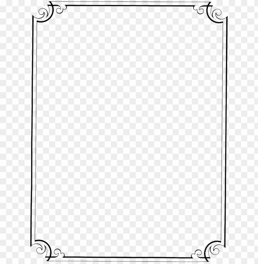 Transparent Border Frame Victorian Border Frame Fancy Black And