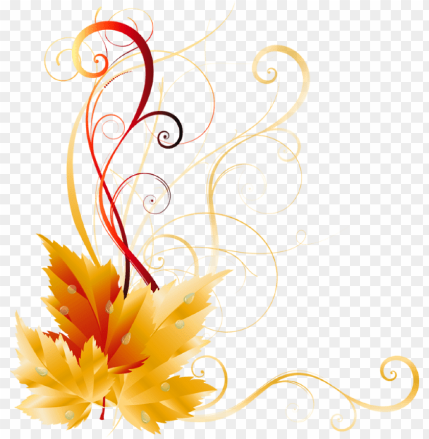 Free download | HD PNG transparent fall leaves decor picture clipart ...