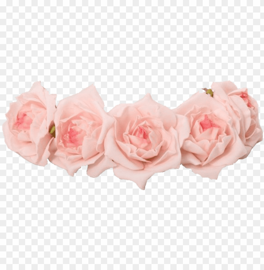 pink floral crown