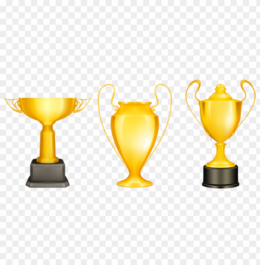 Free download | HD PNG transparent gold silver bronze trophies clipart
