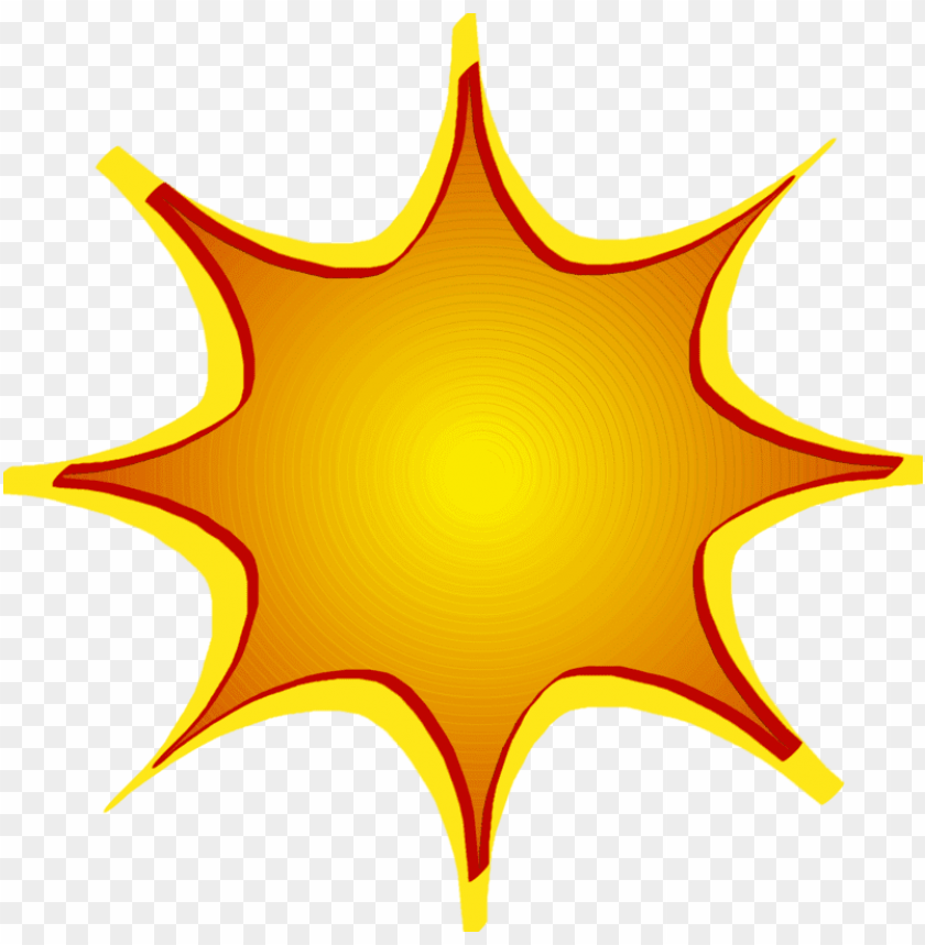 Free Download HD PNG Transparent Graphic Starburst Clipart Yellow