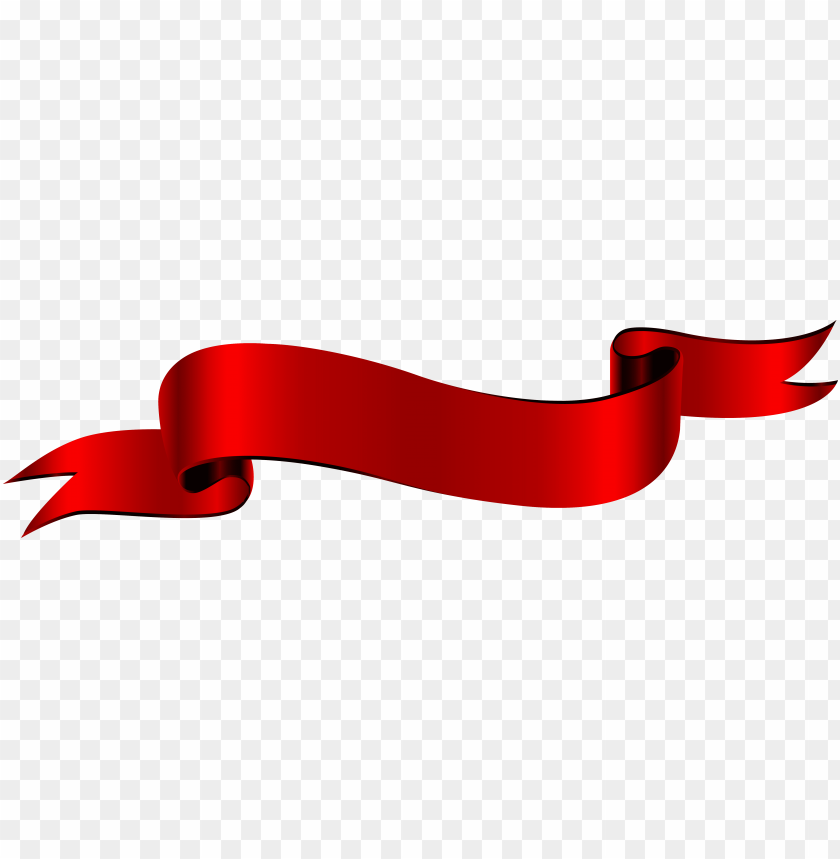 Transparent Red Ribbon Banner Png Image With Transparent