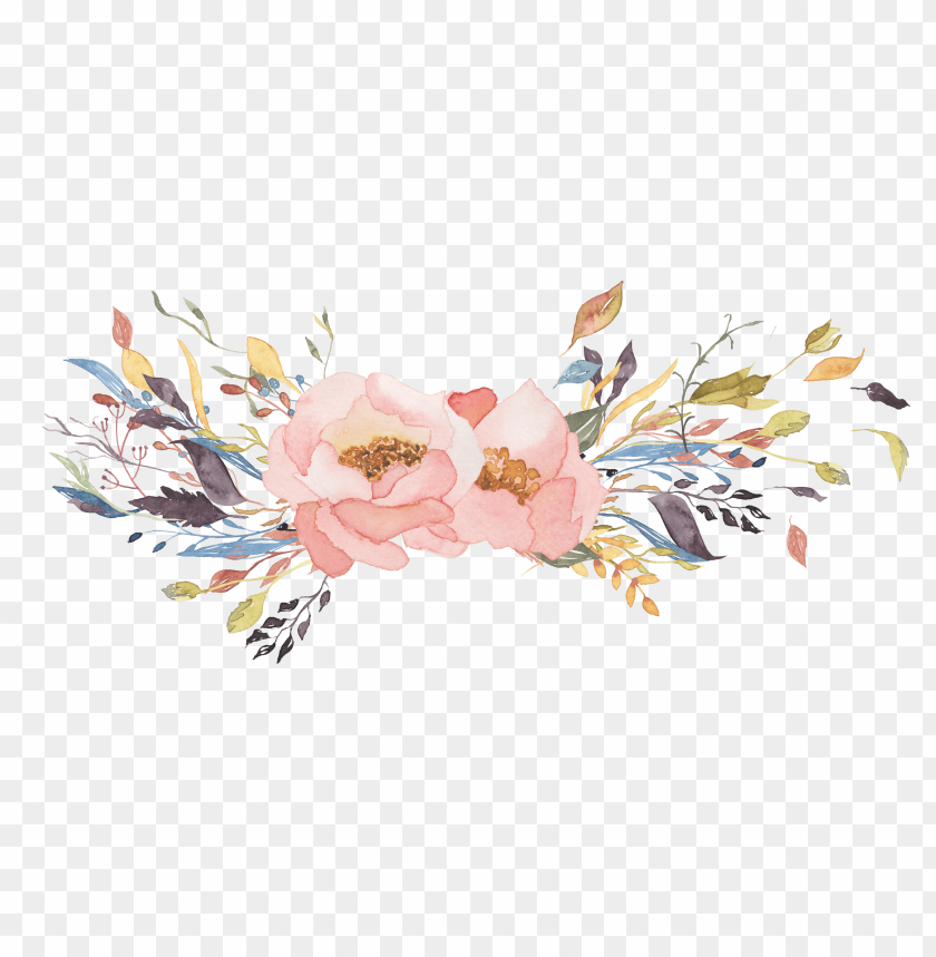 Download Transparent Background Watercolor Flowers Png | PNG & GIF BASE
