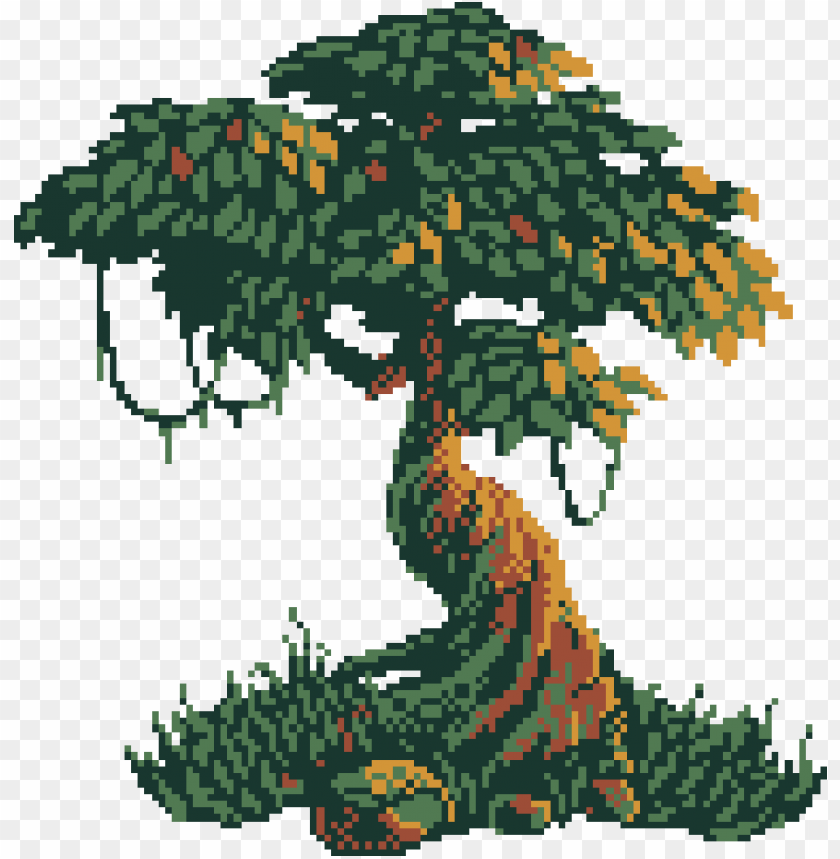 Free Download HD PNG Tree Pixel Art PNG Transparent With Clear Background ID TOPpng