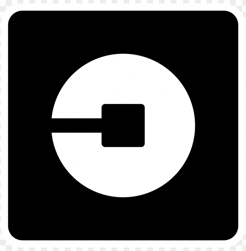 Free download | HD PNG uber black and white square logo png | TOPpng
