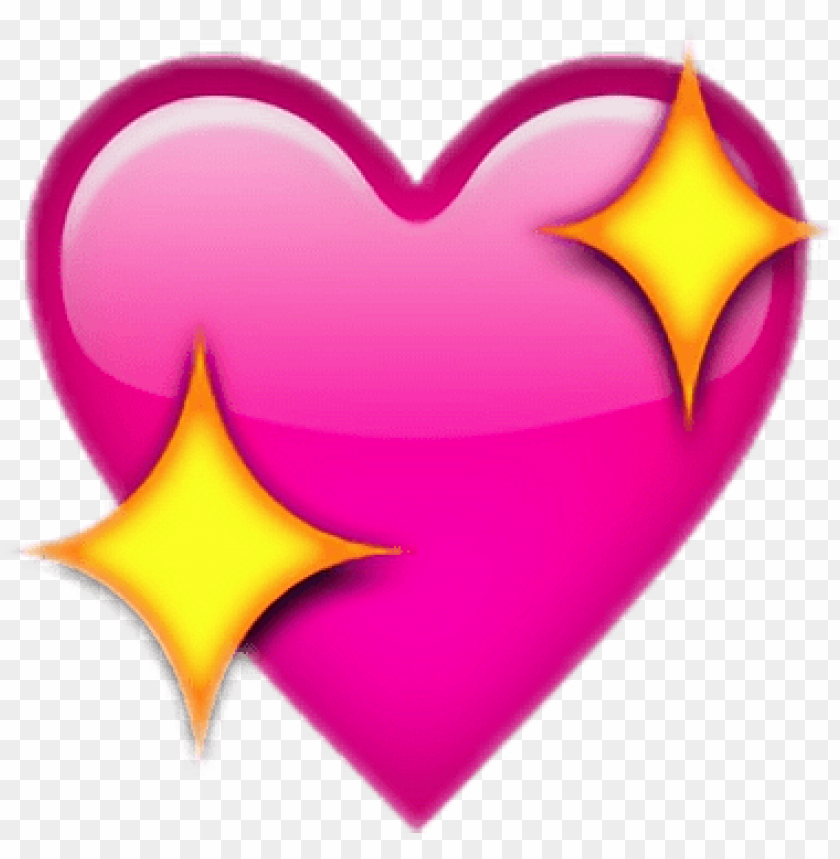 Free Download Hd Png Upscale Sparkle Heart Emoji Png Transparent With Clear