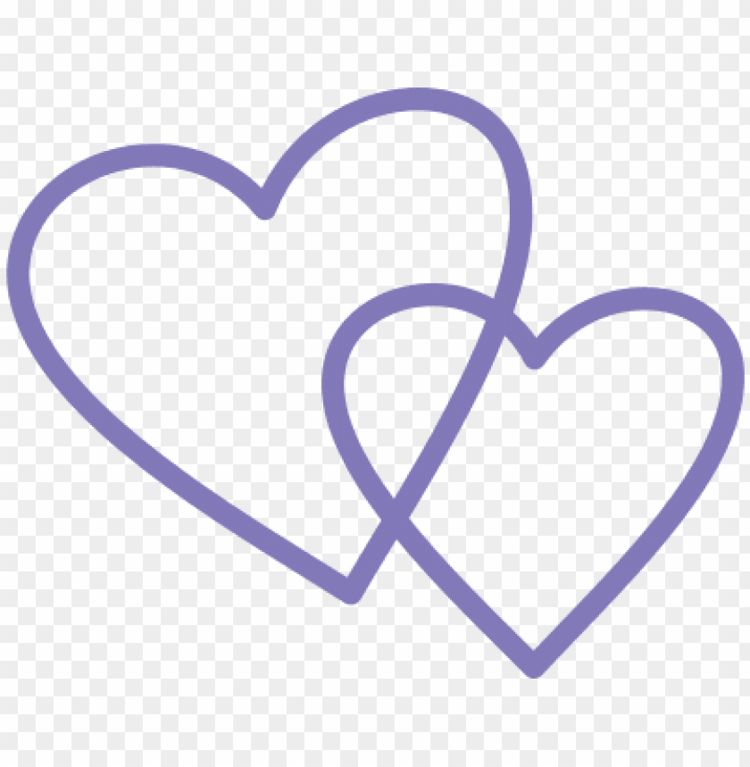 Free download | HD PNG urple double heart shapes svg double heart shape ...