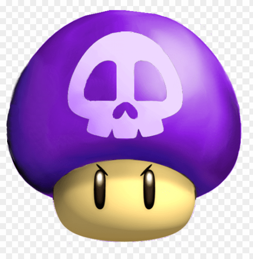Download urple mario mushroom mario bros poison mushroom png Free
