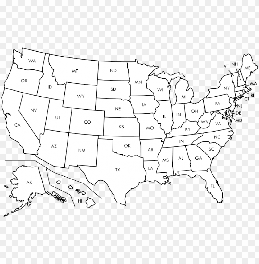 Usa Map Blank Png Clipart Library Library Blank United States Ma