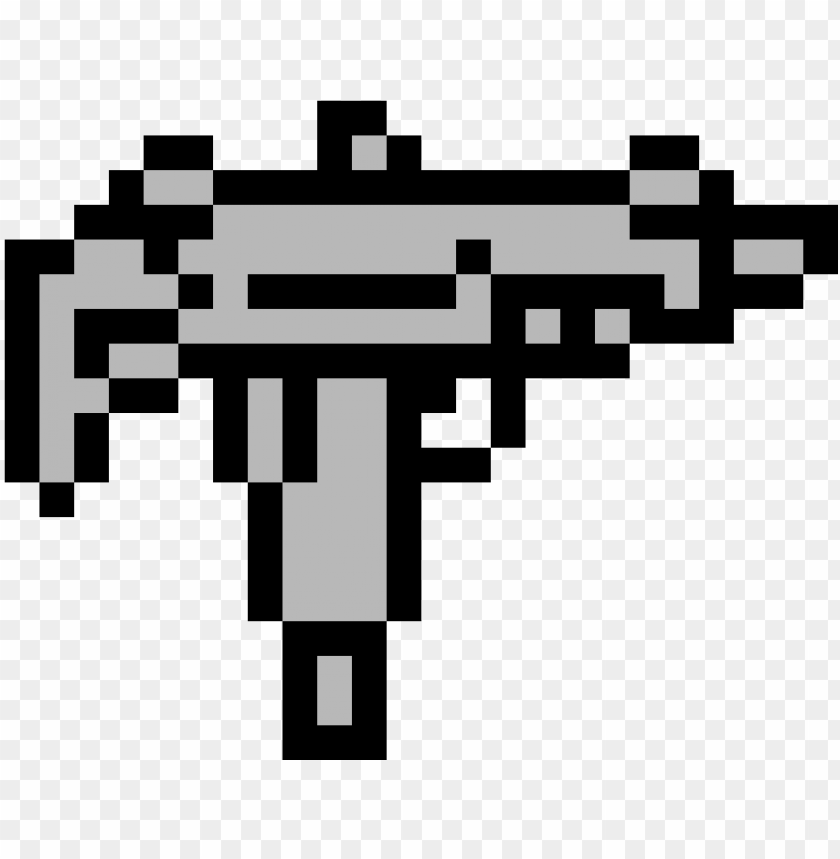 Uzi Gun Pixel Art Png Image With Transparent Background Toppng - uzi gun roblox