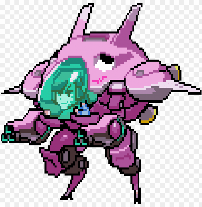 Download va pixel spray - overwatch dva pixel spray png - Free PNG