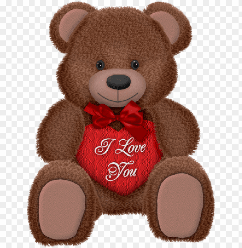 Free download | HD PNG valentines day brown teddy with red heart png ...