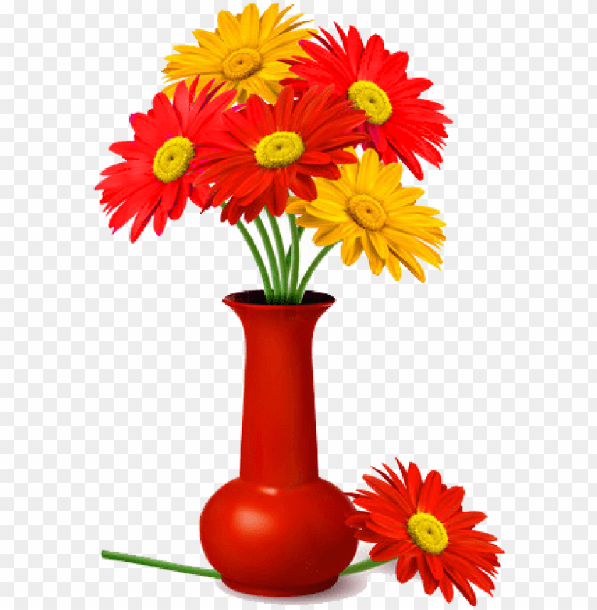 Vase Of Flowers Png Pin Cartoon Flower Vase Decorative Flower In