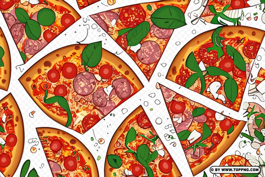 Free download | HD PNG vector art pizza slices with toppings ...