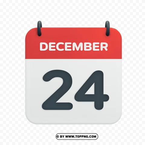 Free download | HD PNG vector calendar date icon december 24th ...