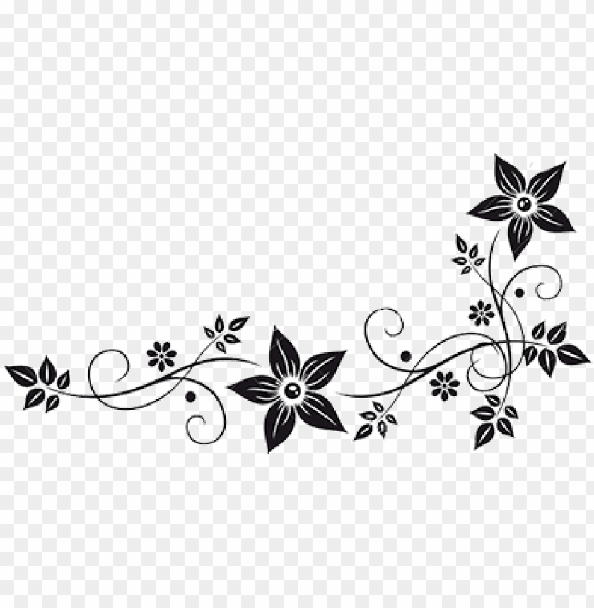 Vector Graphics Flower Border Black White Clip Art Flowers Black And White Png Image With Transparent Background Toppng,Thali Joyalukkas Chain Joyalukkas Jewellery Designs Photos With Price