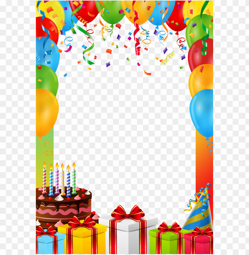 Free download | HD PNG view full size happy birthday frame PNG image ...