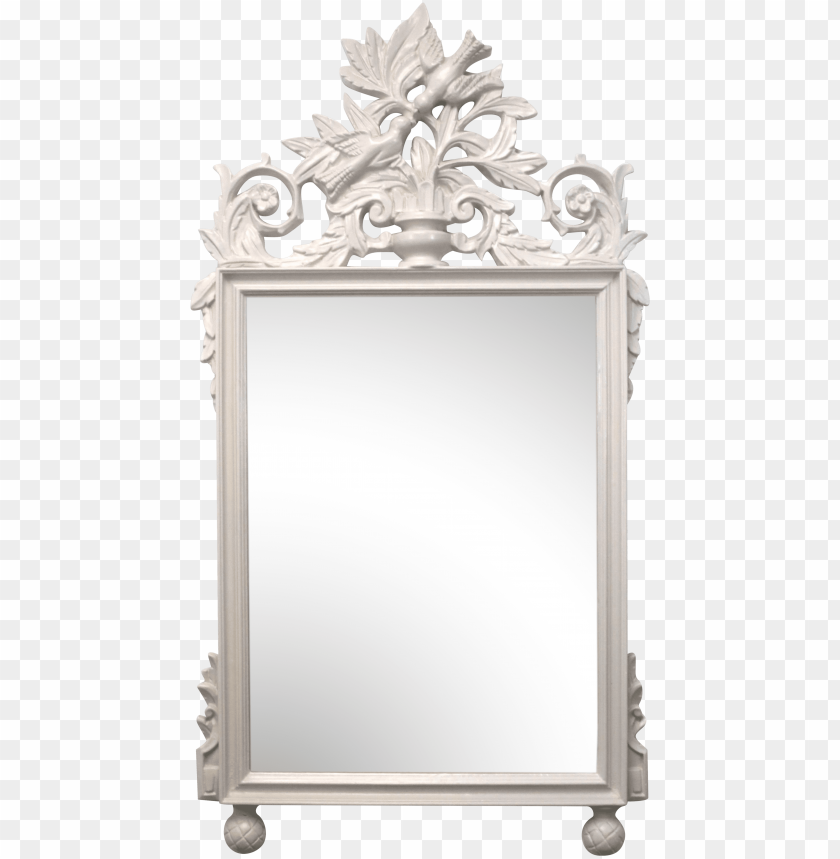 Vintage Light Gray Chinoiserie Mirror On Chairish Mirror Png Image With Transparent Background Toppng