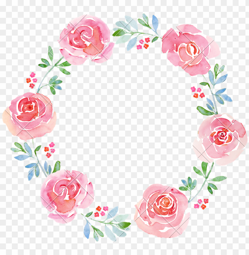 Watercolor Wreath Png Watercolor Flower Wreath Png Image With Transparent Background Toppng