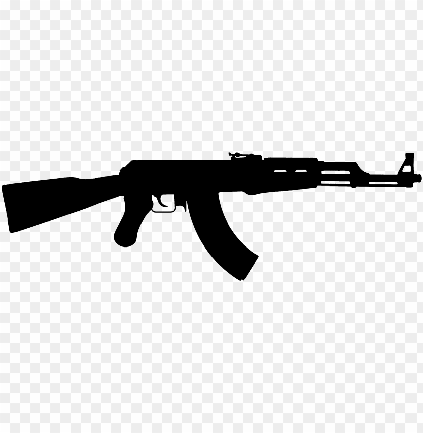 Free download | HD PNG weapon silhouette assault rifle silhouette ak47 ...