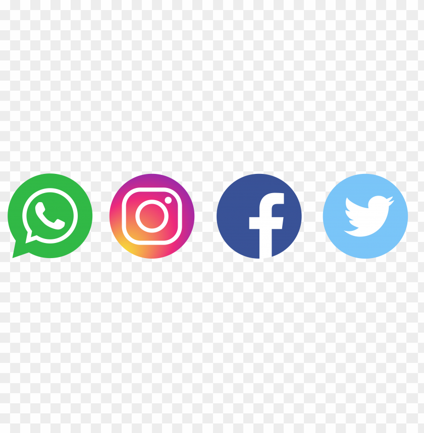 Whatsapp Logo Twitter Logo Facebook Logo Instagram Logo Png Image With Transparent Background Toppng