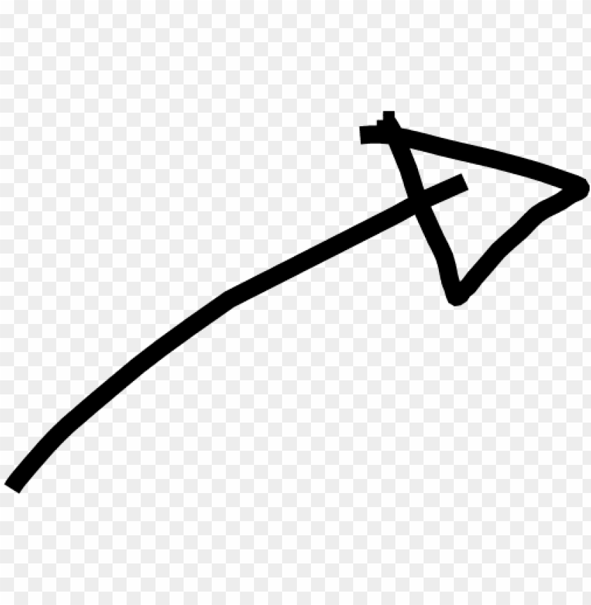 White Hand Drawn Arrow Banner Freeuse Png Image With Transparent