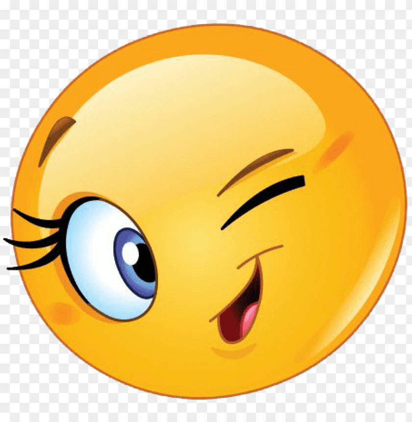 Download wink emoji woman png png - Free PNG Images | TOPpng