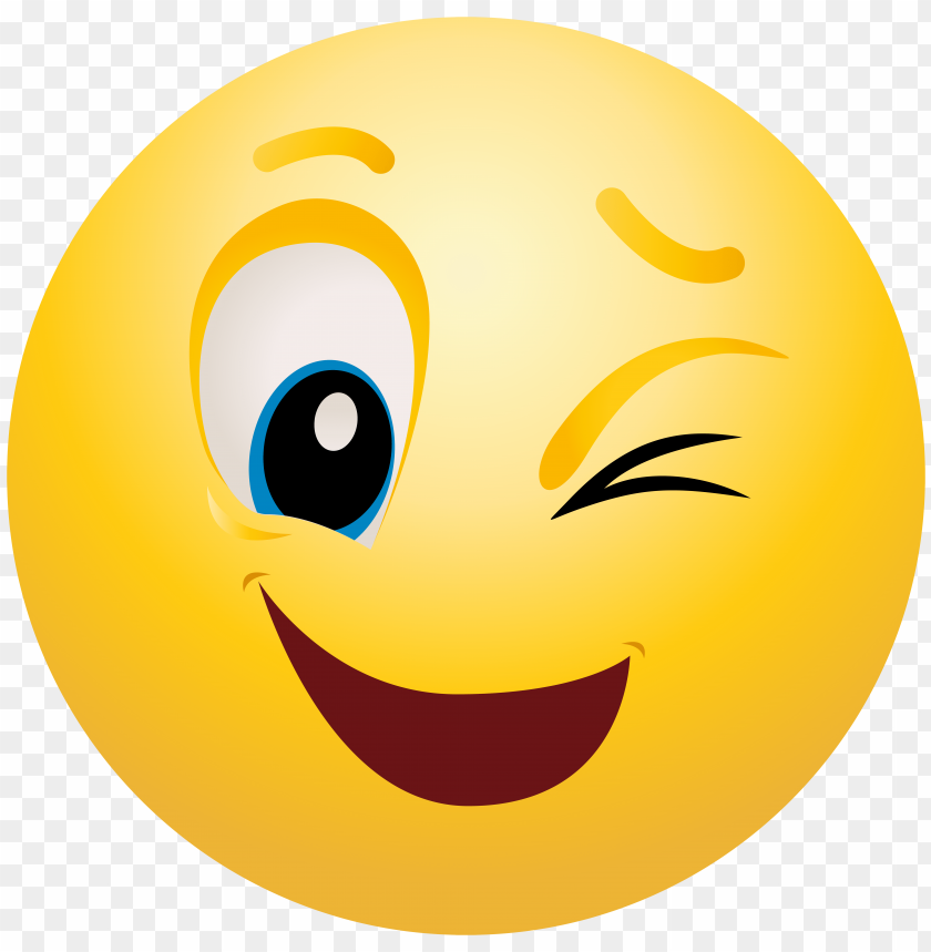 Download winking  emoticon png images background TOPpng