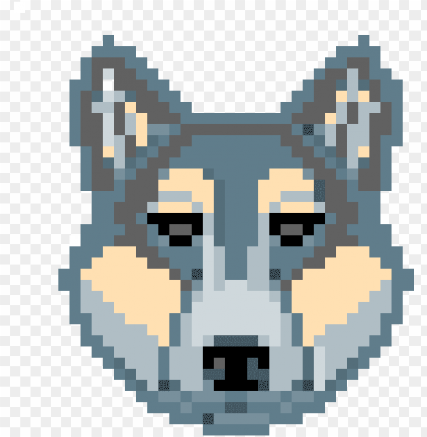 Wolf Face Fox Head Pixel Art Png Image With Transparent Background Toppng