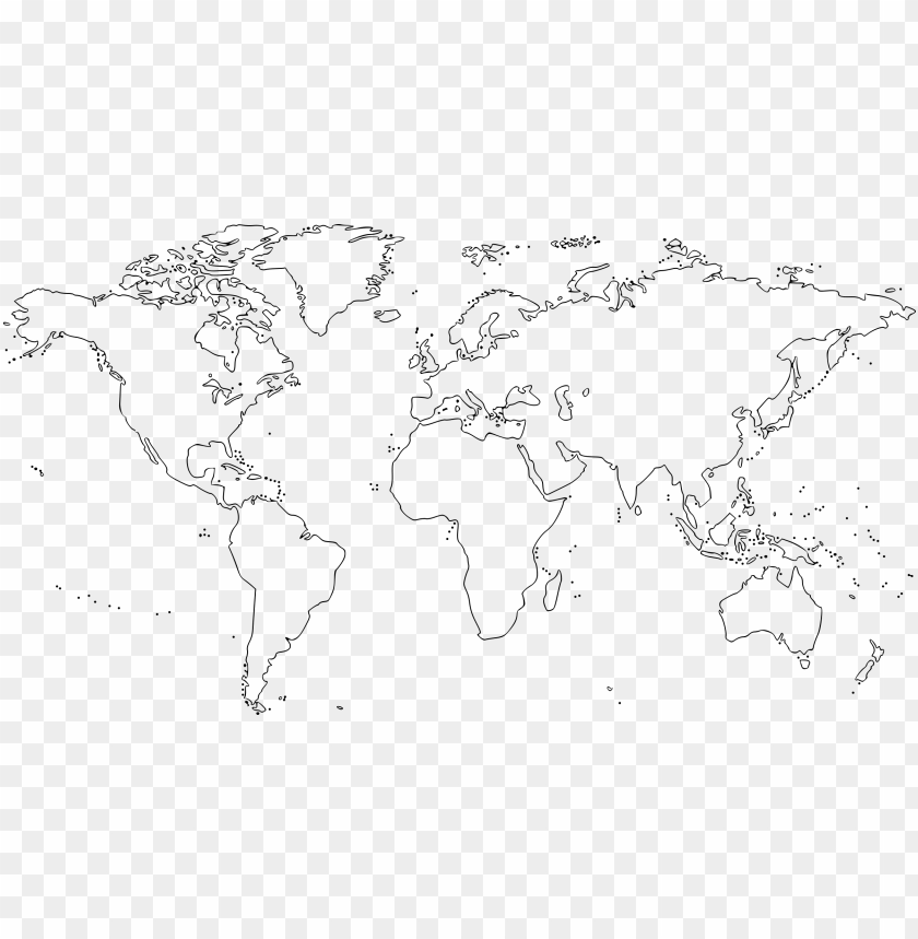 World Map Outline Black And White For 21 Printable And Downloadable Fust