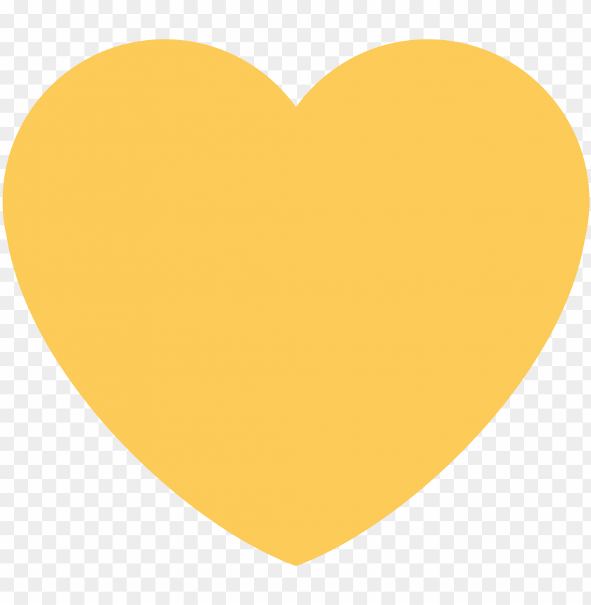 Free download HD PNG yellow heart sticker by twitterverified account