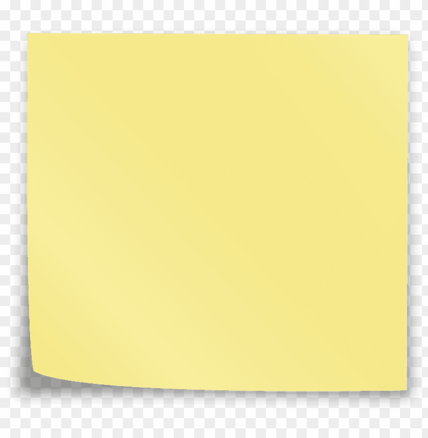 Free download HD PNG yellow sticky notes clipart png photo 30123